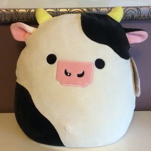 Squishmallow Clover Bull/Cow 12” NWT